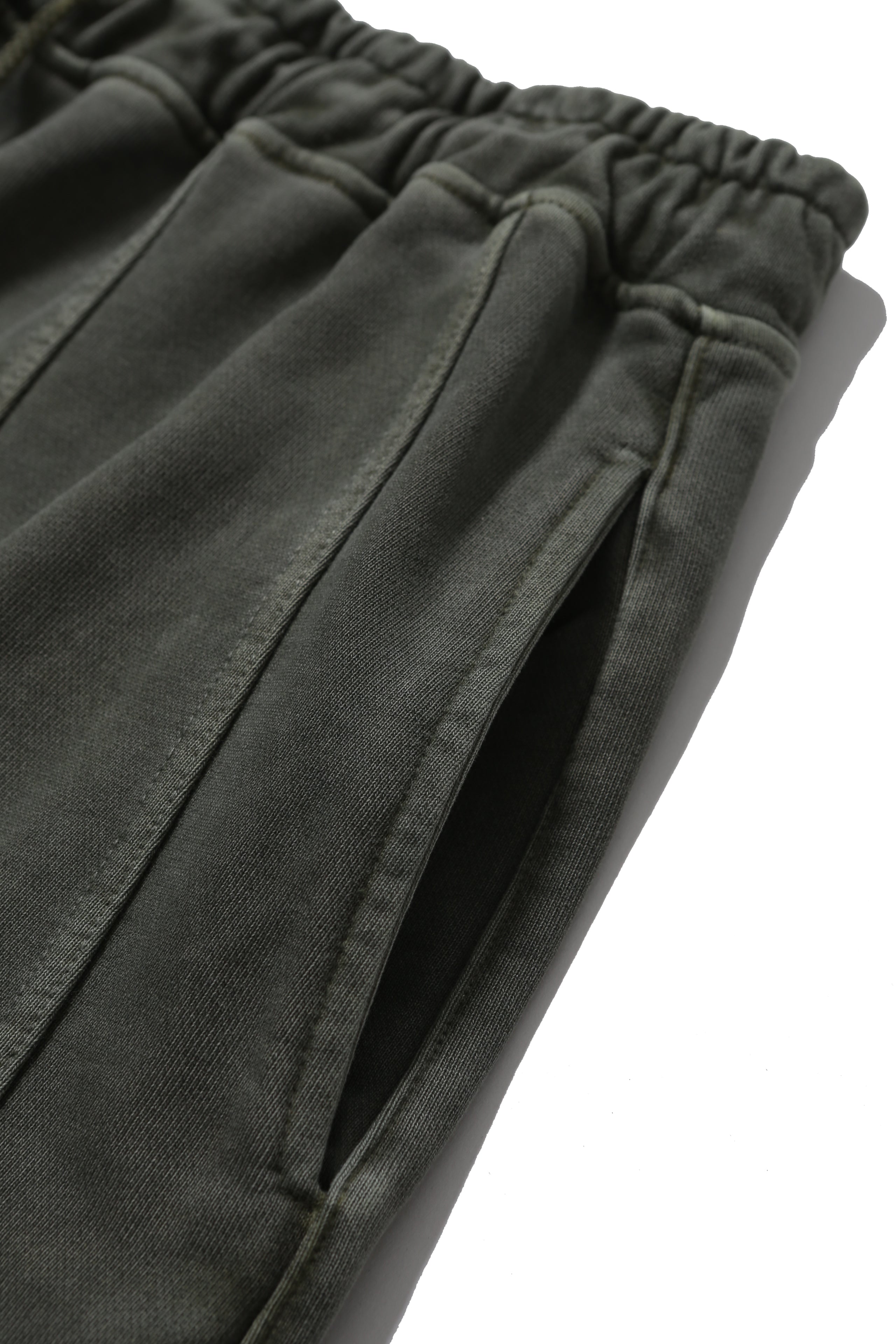 ANGLAN Iconic Pigment Sweat Half Pants - Green