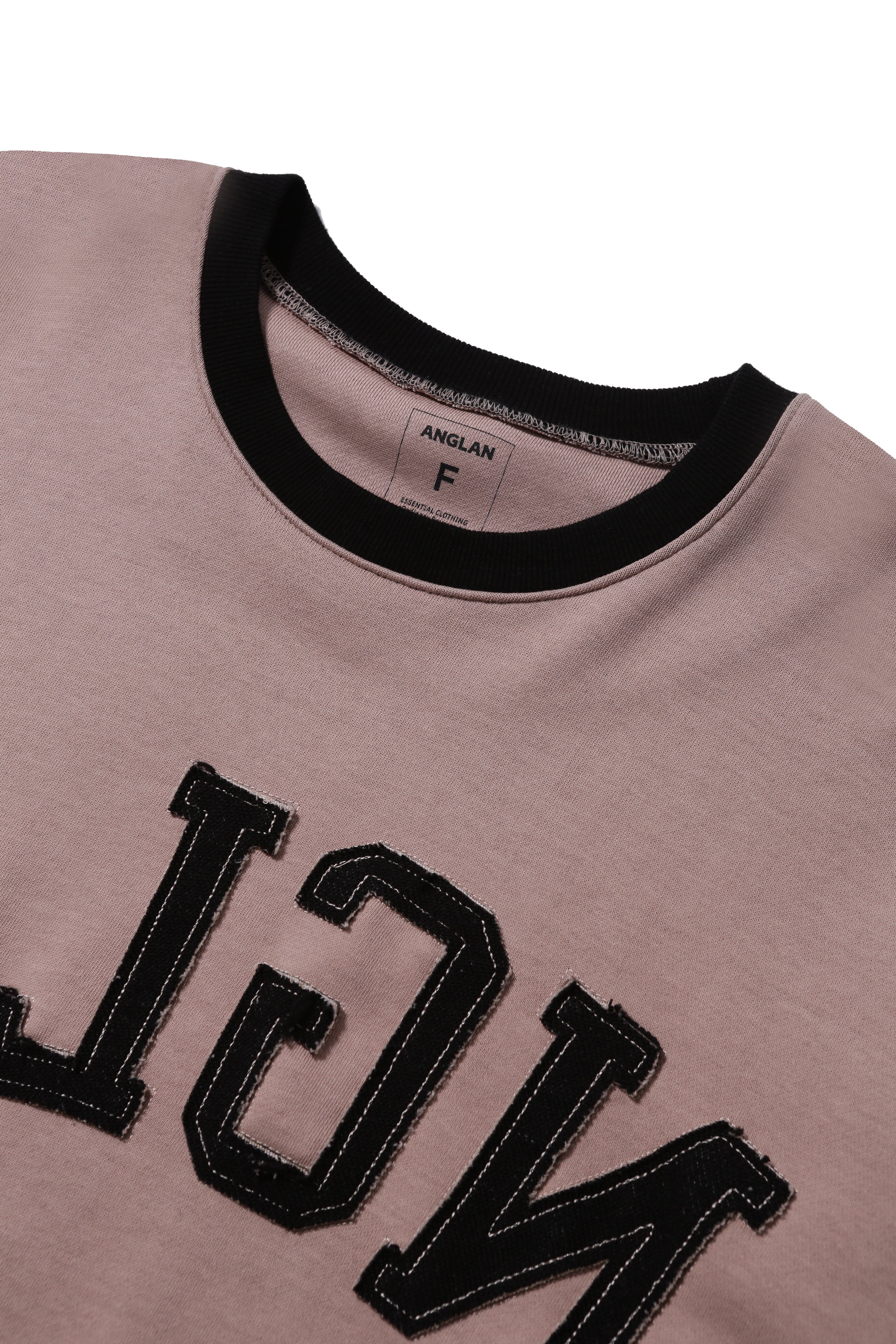 ANGLAN  Palette Appliqué Sweat Shirt - Pink