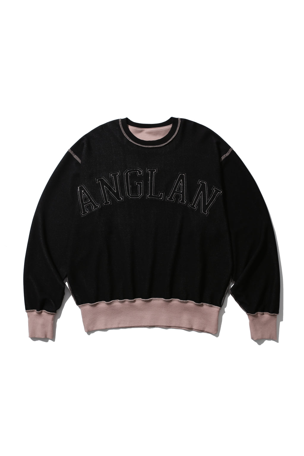 ANGLAN  Palette Appliqué Sweat Shirt - Pink