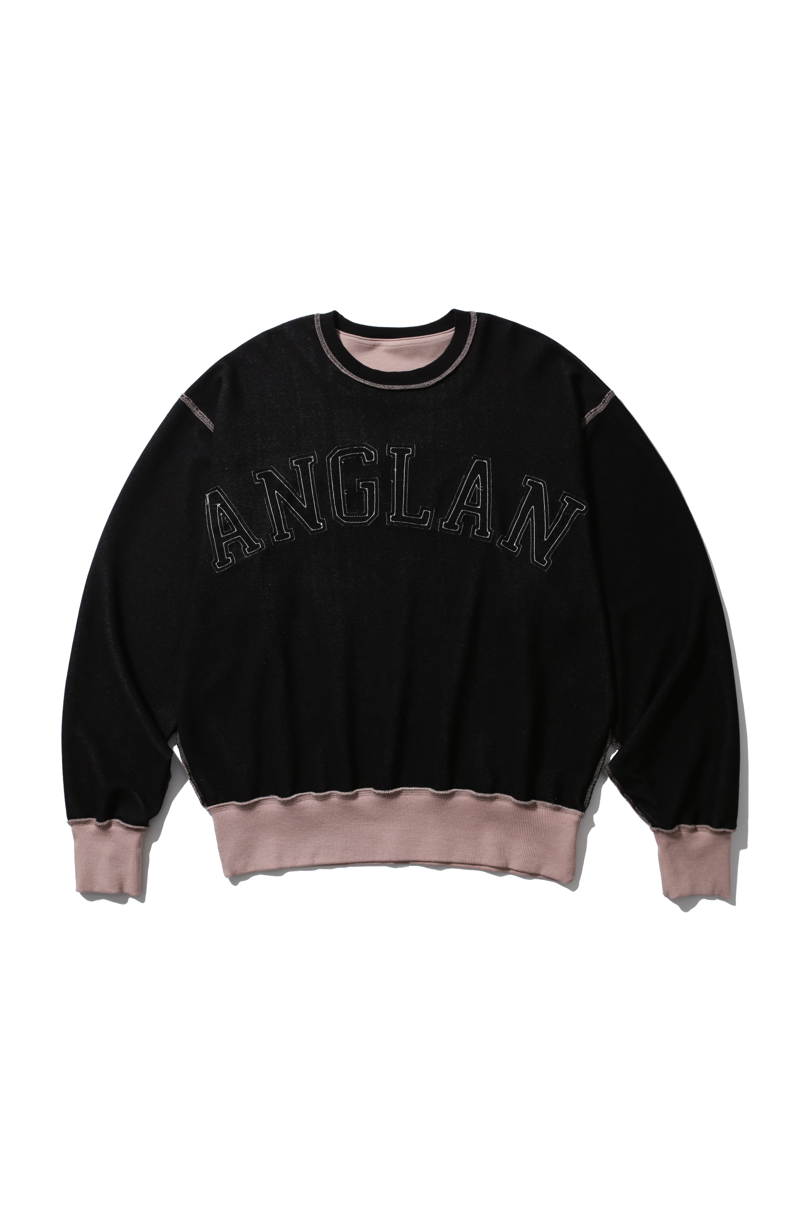 ANGLAN  Palette Appliqué Sweat Shirt - Pink