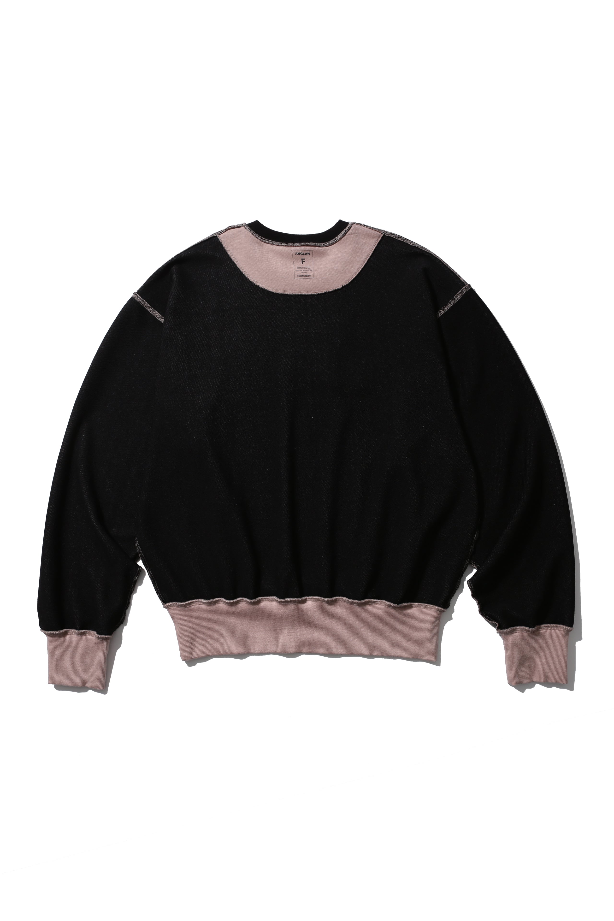ANGLAN  Palette Appliqué Sweat Shirt - Pink