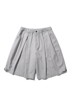 ANGLAN Cross Pleated Chino Shorts – Light Grey
