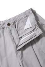 ANGLAN Cross Pleated Chino Shorts – Light Grey