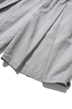 ANGLAN Cross Pleated Chino Shorts – Light Grey