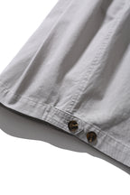 ANGLAN Cross Pleated Chino Shorts – Light Grey