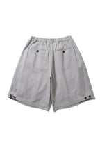 ANGLAN Cross Pleated Chino Shorts – Light Grey