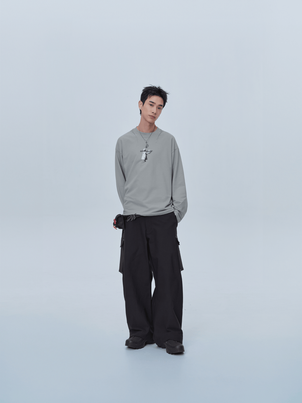 GOOPiMADE GX1 Luminary Graphic L/S Tee - Grey