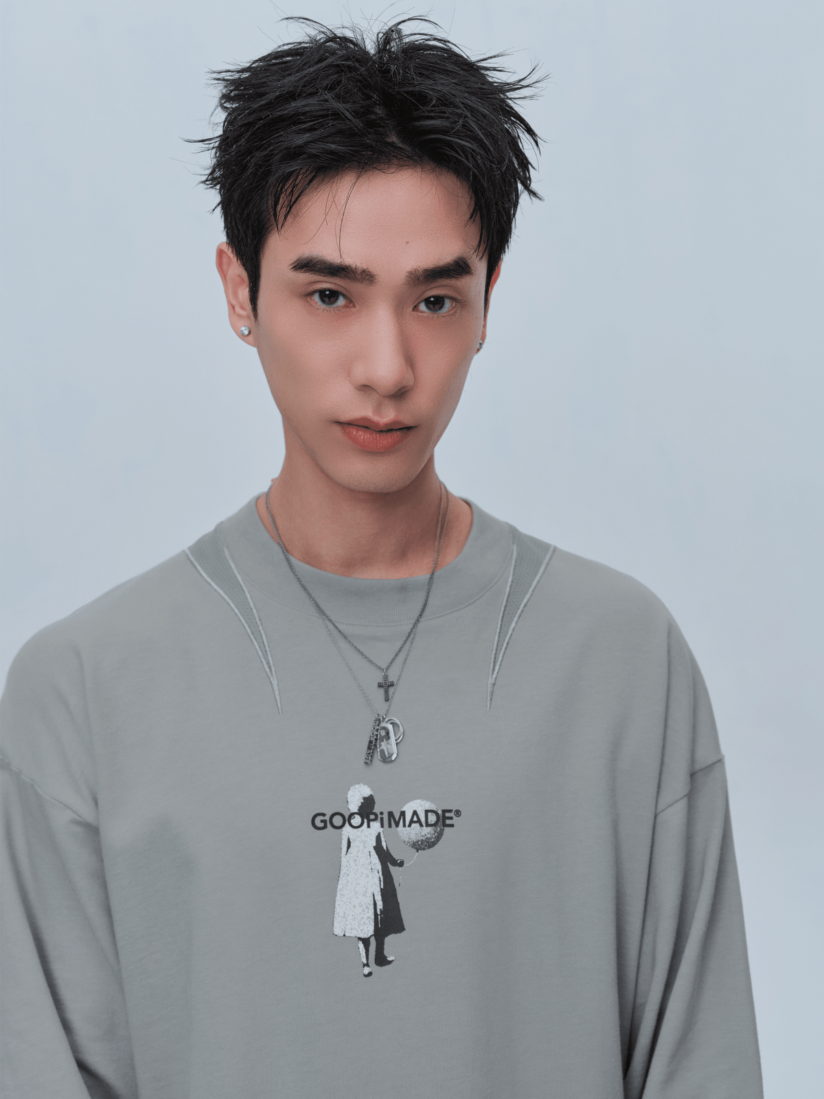 GOOPiMADE GX1 Luminary Graphic L/S Tee - Grey