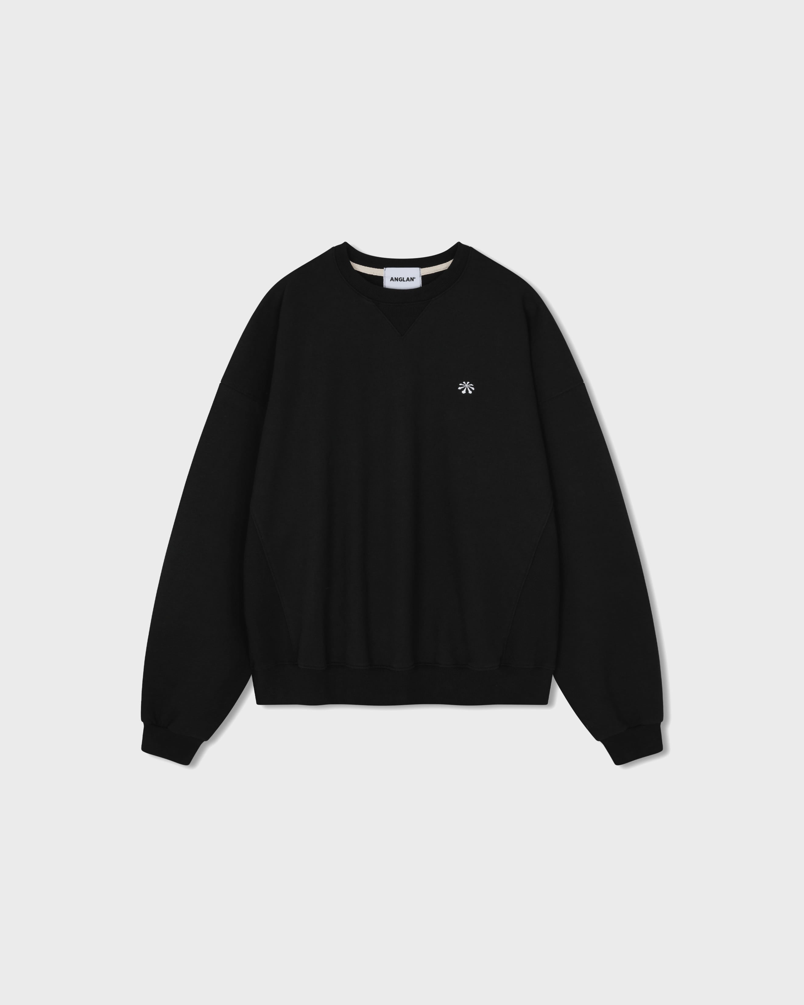 Anglan Steady Symbol Sweat Shirt - Black