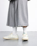 ANGLAN Valley Tuck Half Pants - Melange grey